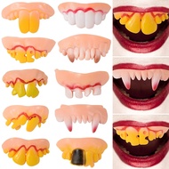 Denture Set Fake Tooth Cap Front Teeth Costume Braces Kit Halloween Party Cosplay Decorations Costum