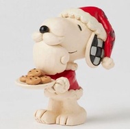 Jim Shore 仿木雕三吋高聖誕Snoopy