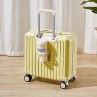 肥仔開倉 - 18吋 升級款多功能登機行李箱：旅行新選擇 (黃色)