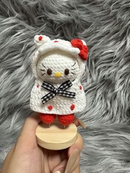 手工鈎織。雨衣kitty