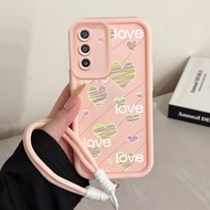 GANTUNGAN Casing hp for Samsung A17 4G A17 5G M17 5G F17 5G Case Pattern Casing Tianyan Kesing Hange