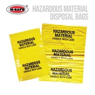 M-SAFE HAZARDOUS MATERIAL DISPOSAL BAGS / YELLOW DISPOSAL BAG - 20 PCS PER PACK