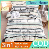 【STAR SET】3 In 1 100% Canadian Cotton Bedsheet set (1 Bed Sheet +2 Pillow Case)HOTEL QUALITY!!!