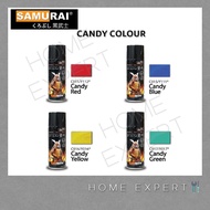 SAMURAI SPRAY PAINT CANDY COLOUR 400ML C011/ Y112*, C015 / Y111* , C016 / Y016* , C017 / Y017*