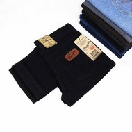 Wanstore.bdg Wrangler Jeans" Non-Stretch Standard Regular Straight Unisex Black (28-38)
