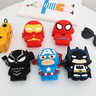 Children's sling bag/silicone sling bag/spiderman sling bag/dino sling bag