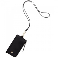 Kate Spade Jae Card Case Lanyard in Black