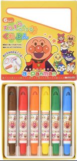 SUNSTAR - 麵包超人 6色蠟筆 4901771069653
