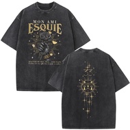 Unisex Vintage Washed Mon Ami Esquie Game Clair Obscur Expedition 33 T Shirts Men Women Fashion Goth