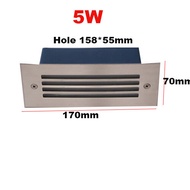 kutelighting โคมไฟฝังขั้นบันได ไฟฝังพื้น กันน้ำIP65 2W 3W 5W S 85-265V/Dc12V
