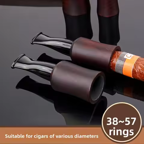 Briar Wood Cigar Filter Tip 33 62 Ring Mouthpiece with Natural Wooden Scent