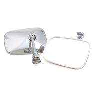 กระจกมองข้างพับมือ 1 คู่ ซ้าย-ขวา สีเงิน  แอสตัน มาร์ติน พลีมัท วอลโว่ เรโนลด์  ปี 2503 - 2523  ASTO