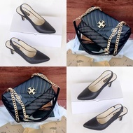 Promo !! Satu Set Tas Import TBCH Andin & Heels Fshion Wanita Terbaru / Import Batam