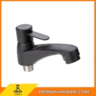 PREMIUM Elise Pillar Basin Tap (Matt Black) Toilet Bathroom Kitchen Basin Water Tap Kepala Paip Air 