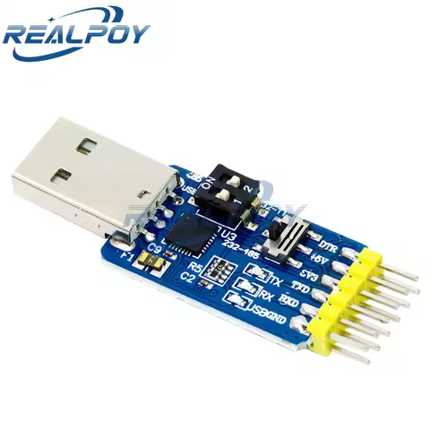 1PCS CP2102 USB to UART TTL RS232 USB TTL to RS485 Mutual Convert 6 in 1 Convert Module Serial Adapt