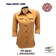 Mr2 Women's Polysoft Corporate Uniform - Light Brown/Navy FP-983C