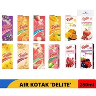 💧AIR KOTAK DELITE PERISA EPAL / BLACKCURRANT / MANGGA (6PCS X 250ML)💧