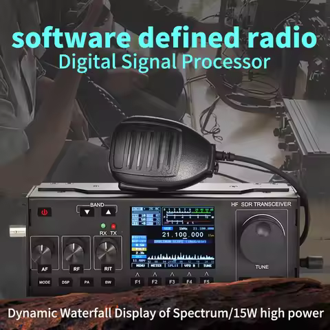 RS918 SDR shortwave radio station 15W CB Radio 27MHz FM CW SSB Transceiver 2MHZ-30MHZ TX ALL HAM HF 