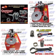 RED LEO RACING CRANKSHAFT FOR EX5 NO JET & JET 3.5MM COIL PLATE ROD 97L ESR CL LEE