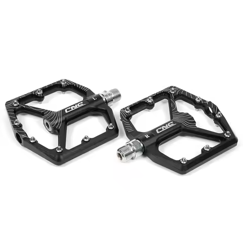 CNC Bike Pedal, Ultralight Bicycle Pedals, Mtb Bearings Pedals，Aluminum alloy material, Flat Platfor