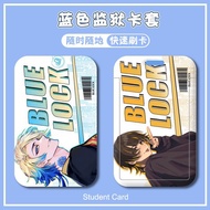 Blue Lock DIY Student School ID Card Holder MRT Card Bus Card Meal Card Cover