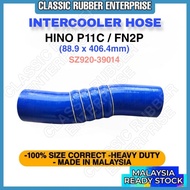 Hino P11C FN2P Intercooler Hose SZ920-39014 (88.9 x 406.4mm) – Heavy Duty Silicone Hose