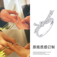 The First Frost Zhang Ruonan Wen Yifan Bow Ring Adjustable Couple Jewelry