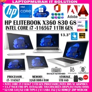HP ELITEBOOK X360 830 G8 TOUCHSCREEN 2-IN-1 - INTEL CORE I7- 1165G7 11TH GEN / 32GB DDR4 RAM / 1TB S