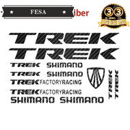 【網紅同款】Fesa 透明 Trek MTB 自行車乙烯基貼紙反光彩色 Trek 公路自行車貼紙自行車車架貼花裝飾