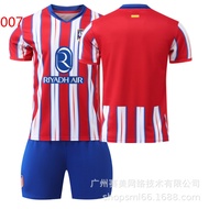 [in stock] 2425 Atletico Madrid Home Court Soccer Uniform No. 7 Grezeman Polo Shirt Suit No. 19 Alva