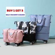 3in1 trolley travel bag up size trolley bag/ trolley bag/ wheeled travel bag/ duffel bag/ duffel bag