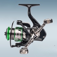 Dual Handle Shallow Spool Spinning Reel - All-Metal Long Cast Fishing Reel Universal

