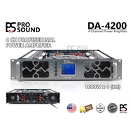 PS Pro Sound TD-4200 / DA-4200 Professional 4 channel Power Amplifier (4x1000W) 8ohm Power Amplifier