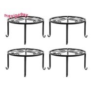 4 Pieces of Plant Stand Indoor and Outdoor Metal Rust-Proof Plant Stand, Classic Flower Pot Stand