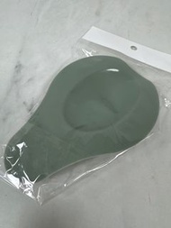 酪梨造型矽膠湯勺墊 暗綠色