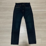 Levi's levis 501CT 18173-0024 W29 L32 深藍刷色上寬下窄牛仔褲 501 taper