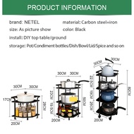 ✹[In Stock] NETEL Pot Rack Kitchen Rack Kitchen Storage Rack Under Sink Rack  Kitchen Organizer Rack