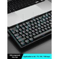 Gaming Keycap Gaming Keycap Keycap mu68 Black Side Engraving Translucent Mechanical Keyboard Keycap 