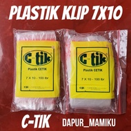 Plastic Clip C-Tik 7 x 10 / Plastic clip 7 x 10 medicine plastic 7x10 multi-purpose clip zipper plas