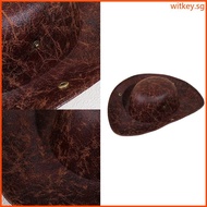 WIT PU Leather Pirate Hat Colonial Tricorn Hat Steampunk Pirate Hat Pirate Caps Medieval Accessories
