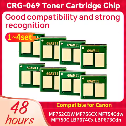 1~4set CRG-069 CRG-069H 069 CRG069H Toner Cartridge Chip For Canon i-SENSYS LBP673Cdw LBP674Cx MF750