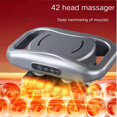 Professional Grade Muscle Massager Gun with 42 Massage Heads LED Digital Display 10min Smart Timer 9