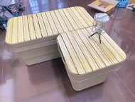 ท็อปไม้ กล่องแคมปิ้ง (ไม่รวมกล่อง) สำหรับกล่อง index 65Lไม้สน ท็อปกล่อง index หน้าท็อป กล่องเก็บของ