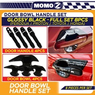Car Perodua Bezza Myvi Alza Axia Ativa Door Bowl Door Handle Cover Shining Black Protector Penutup P