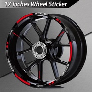 17 inche Motorcycle Rim Wheel Hub Sticker Reflective Decal Accessories For Benelli trk 702 150S 302s