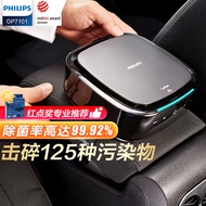 飞利浦（PHILIPS）车载空气净化器 HEPA/HESA 汽车空气净化器 新车除味除甲醛 车载净化器APP智能掌控GP7101