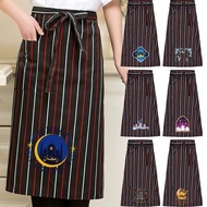 Half Apron Short Korean Style Cafeteria For Restaurants Simple