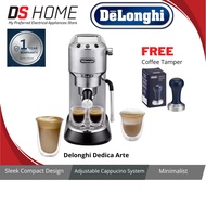 DeLonghi EC-885.M Dedica Arte Manual Espresso Machine - Silver Stainless Steel
