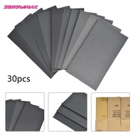 【ISHOWMAL HOT】30pcs Wet Dry Sandpaper 400 600 3000 800 1000 1200 1500 2500 Grit Sandpaper Wet