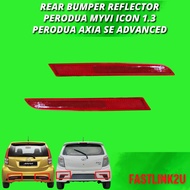 Fastlink Perodua Axia Se Alza 2018 Myvi 2015 Icon 1.3 Rear Side Bumper Reflector